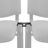Chaise à quatre pieds noire CONNECT XT avec un clip de connexion de hjh OFFICE