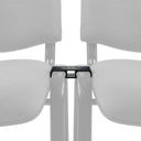Chaise à quatre pieds noire CONNECT XT avec un clip de connexion de hjh OFFICE