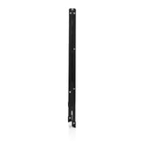 Vue latérale de l'Échelle pliante SOLID W5 pliée en noir de hjh OFFICE