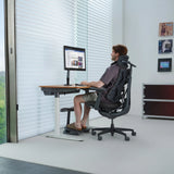 Siège de bureau haut de gamme LiberNovo Omni Gen en gris foncé avec appui-tête et accoudoirs de Libernovo