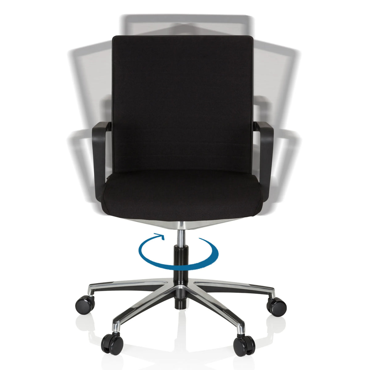 Fonction de rotation à 360 degrés du Siège de bureau de qualité professionnelle MOVE-TEC 3D en noir de hjh OFFICE
