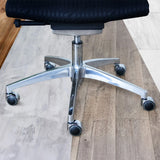 Piètement à cinq branches avec roulettes 5x ROLO LUX 11mm/50mm en noir-argent pour sols durs de hjh OFFICE