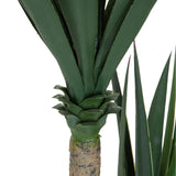 Tige et base des feuilles de la plante artificielle YUCCA en vert de hjh OFFICE