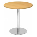 BISTRO F80R C | Table de réunion | Ø 80 | Chromé - Système de tables conférence 