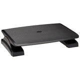Repose-pieds PIEDINO STRIPE anthracite avec surface striée et pieds de support de hjh OFFICE