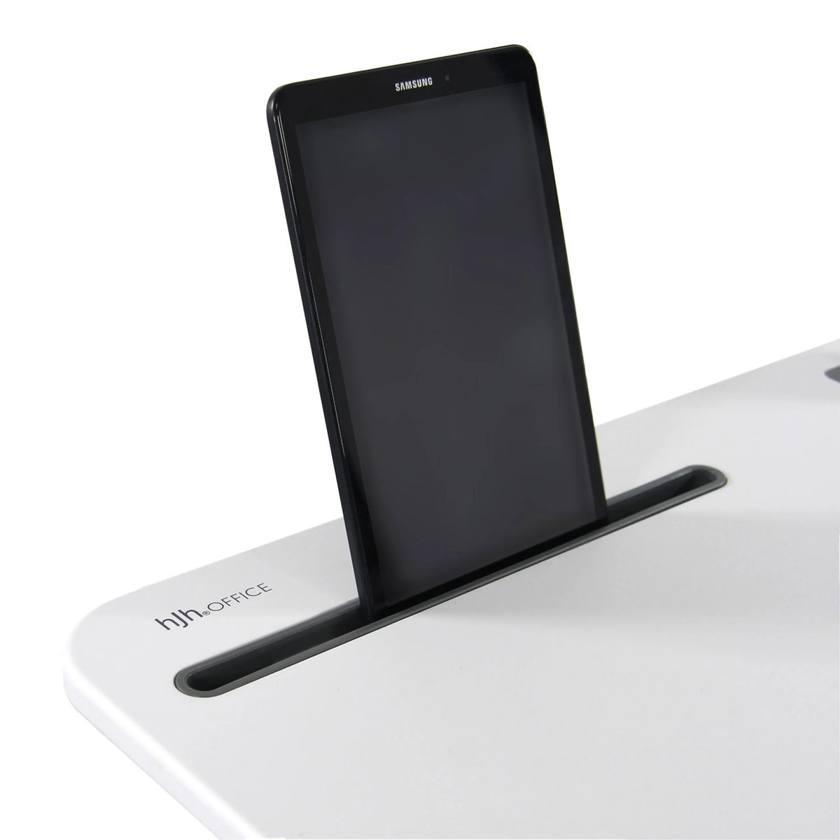 Support pour tablette dans le plateau du Bureau assis-debout STAND VM-SU I de hjh OFFICE