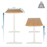 Dessin technique du Bureau réglable en hauteur électriquement STAND BASIC de 120 x 60 cm de hjh OFFICE