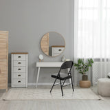 Chaise pliante TUDELA H noire avec revêtement en similicuir et structure métallique de hjh OFFICE
