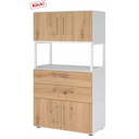 FlexWall | 4 HC | 2 x portes + tiroirs + cadre | avec pieds réglables 