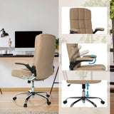 Siège de direction pour bureau à domicile RELAX WD 100 beige avec accoudoirs réglables et vérin à gaz de MyBuero
