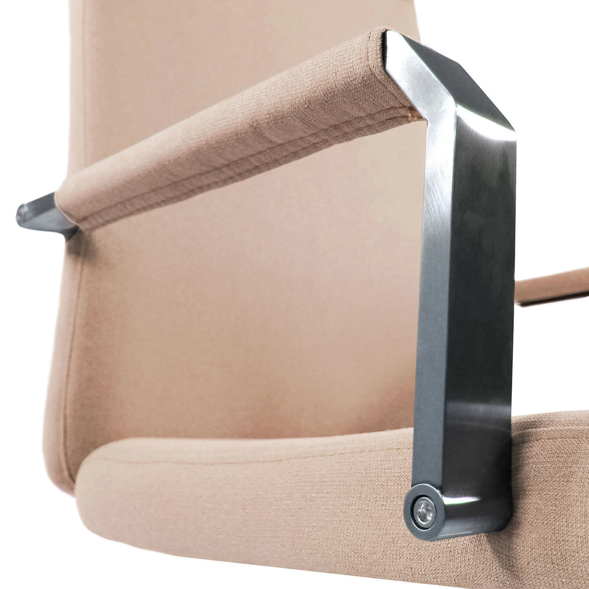 Accoudoir beige avec support métallique du Siège de bureau à domicile SARANTO PLUS I de hjh OFFICE
