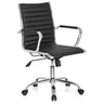 Siège de direction de qualité professionnelle VEMONA 10 noir avec revêtement matelassé et éléments chromés brillants de hjh OFFICE