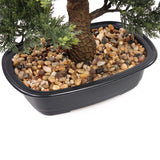 Tige et base avec galets bruns de la plante artificielle BONSAI de hjh OFFICE