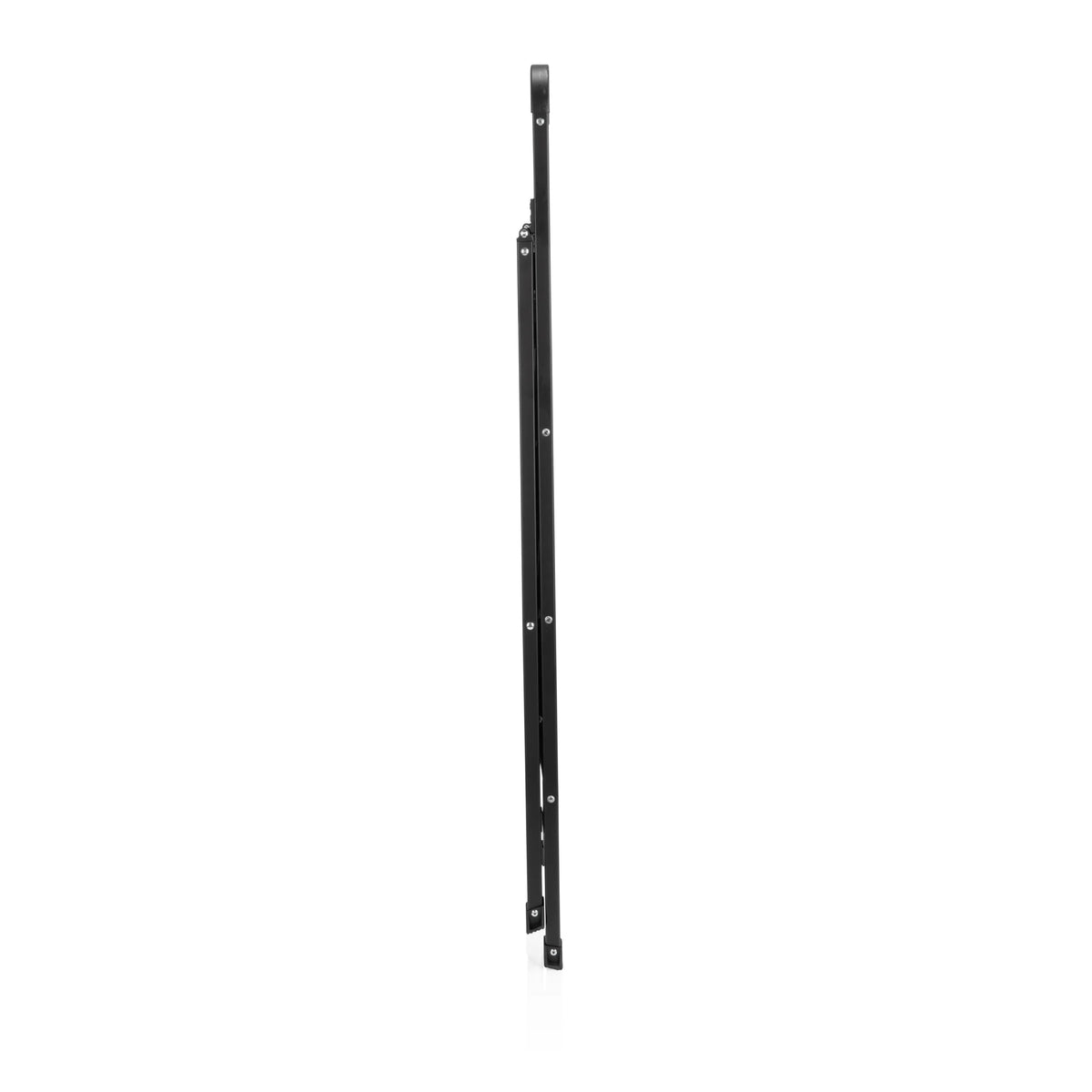 Vue latérale de l'Échelle pliante SOLID W6 pliée en noir de hjh OFFICE