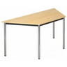 Bureau DORAN DRTR C avec plateau couleur érable et pieds tubulaires ronds chromés de hjh OFFICE PRO