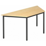 Bureau DORAN DRTR D avec plateau couleur érable et piètement tubulaire noir de hjh OFFICE PRO