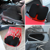 Coussin de siège noir MEDISIT II dans différents environnements comme la voiture et le bureau de hjh OFFICE