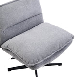 Assise et dossier du Fauteuil de salon Criss-Cross 20 en gris foncé de hjh LIVING
