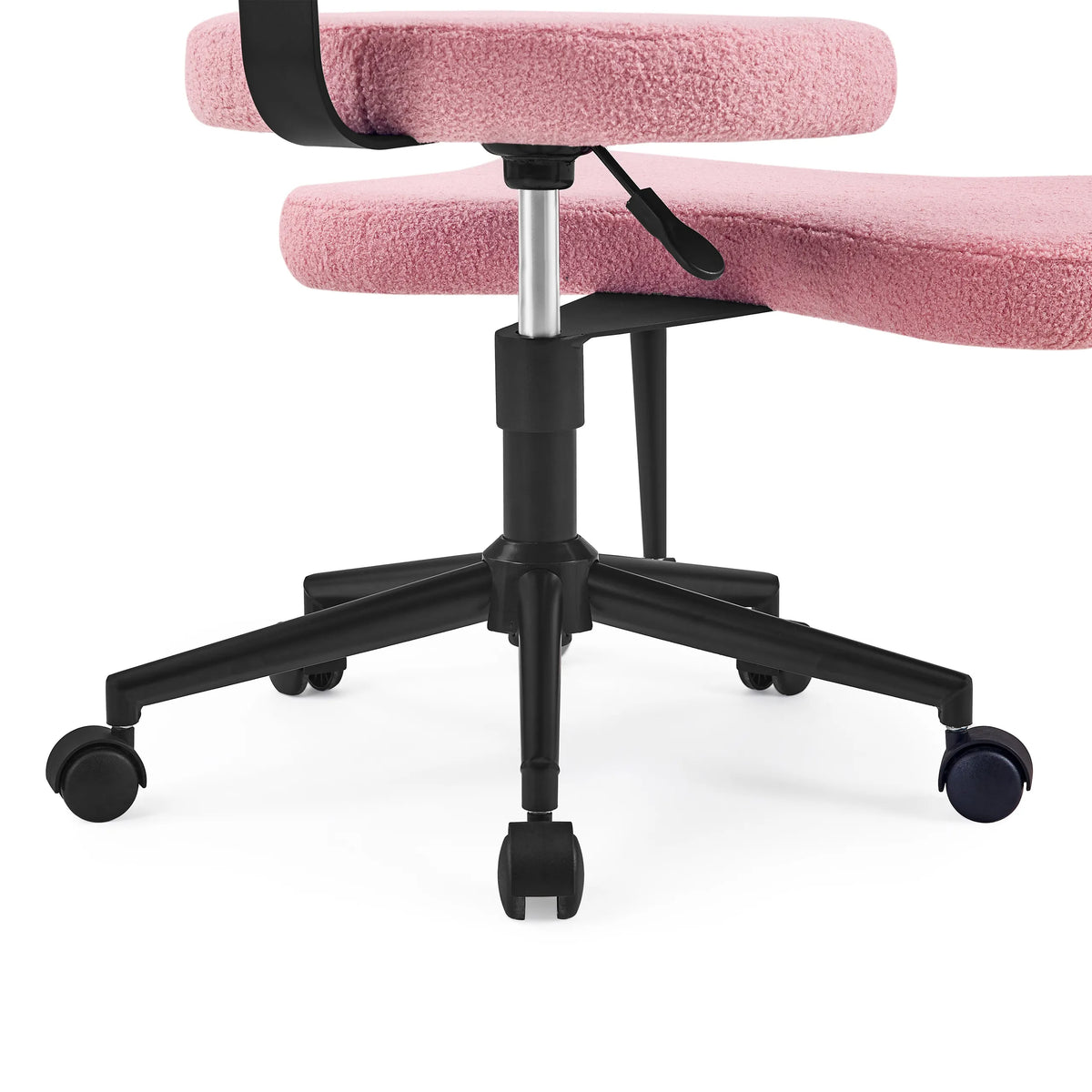 Piètement à cinq roulettes et vérin à gaz de la chaise de méditation Asanasit en rose de hjh LIVING