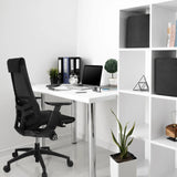 Siège de bureau de qualité professionnelle GENIDIA SMART BLACK noir avec dossier en maille et accoudoirs de hjh OFFICE