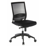 Siège de bureau de qualité professionnelle PORTO ECO noir avec dossier en maille et base à cinq roulettes de hjh OFFICE – vue à 360° (vue de trois quarts avant 40°)