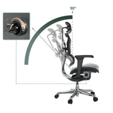 Mécanisme de réglage pour l'inclinaison à 90 degrés du dossier du Siège de direction de luxe ERGOHUMAN ULTRA L GEN2 de hjh OFFICE