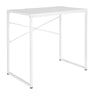 Bureau blanc EASY UP H I avec structure métallique simple et entretoises en croix de hjh OFFICE