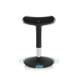 360-Grad-Drehfunktion der Stehhilfe BALANCE SIT I B in Schwarz von hjh OFFICE