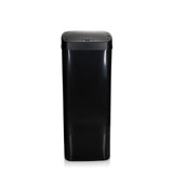 Poubelle à capteur CLEAN V noire d'une capacité de 50 litres de hjh OFFICE – vue à 360° (vue de face 0°)