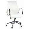 Profi-Chefsessel ASPERA 10 in Cremeweiß mit gesteppter Polsterung und Chrom-Armlehnen von hjh OFFICE