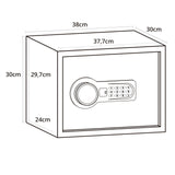 Dessin technique du Coffre-fort SAFE COMPACT de 38 × 30 cm de hjh OFFICE
