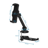 Dessin technique du Support de téléphone portable & tablette FLEXMOBI III d'une hauteur de 17 cm de hjh OFFICE