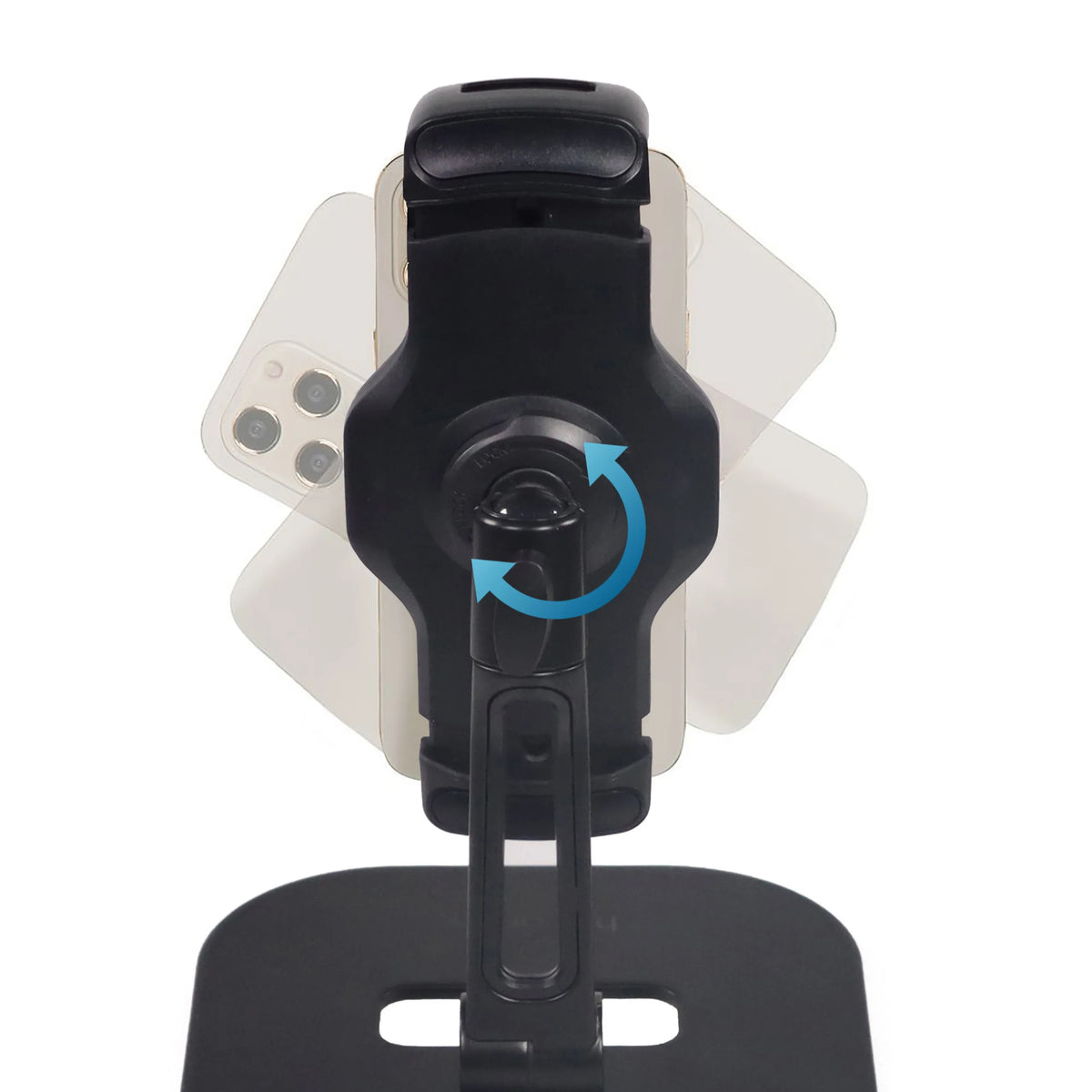 Rotule pour le réglage de l'inclinaison du support de téléphone portable & tablette FLEXMOBI IV en noir de hjh OFFICE