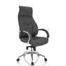 Siège de direction de qualité professionnelle ELEGANCE I gris avec accoudoirs en chrome brillant et pied en étoile de hjh OFFICE