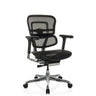 Siège de direction de luxe ERGOHUMAN BASE GEN2 avec revêtement en maille noire et piètement brillant de hjh OFFICE