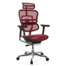 Siège de direction de luxe ERGOHUMAN GEN2 avec revêtement en maille rouge et piètement brillant de hjh OFFICE