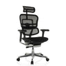 Siège de direction de luxe ERGOHUMAN GEN2 avec maille noire, appui-tête et étoile argentée de hjh OFFICE