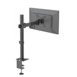 Fixation pour écran Ergomount M1 noire avec bras pivotant réglable et fixation de bureau de hjh OFFICE