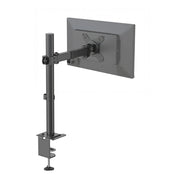 Fixation pour écran Ergomount M1 noire avec bras pivotant réglable et fixation de bureau de hjh OFFICE