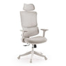 Siège de bureau à domicile Ergomy Colore en beige avec revêtement en maille et appui-tête de MyBuero