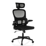 Siège de bureau à domicile ERGOMY FLEX noir avec dossier en maille et appui-tête de MyBuero
