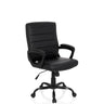 Siège de direction pour bureau à domicile ERGOSMOOTH BIG noir avec revêtement matelassé et accoudoirs de hjh OFFICE