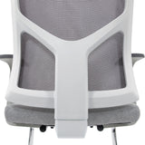 Arrière du dossier gris de la Chaises cantilever BRETON V W avec cadre blanc de hjh OFFICE