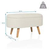Dessin coté du banc STORIANO, 82 × 43 cm, charge maximale 100 kg, de hjh LIVING
