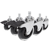 5x ROLO SKATE CT 11mm/75mm avec frein d'arrêt | Sols durs - Roulettes 