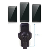 Largeur de maintien réglable de 13 à 22 cm du Support de téléphone portable & tablette FLEXMOBI III de hjh OFFICE