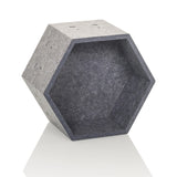 Cloison de séparation hexagonale en feutre gris FLEXMIUT STORE S de hjh OFFICE – vue à 360° (vue de face 15°)