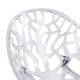 Design du dossier transparent et en maille de la chaise à quatre pieds Artifo T de hjh LIVING