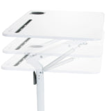 Mécanisme réglable en hauteur du plateau blanc du bureau assis-debout STAND VM-SU I de hjh OFFICE
