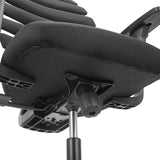 Vérin à gaz et dessous de l'assise du siège de bureau de qualité professionnelle ERGO LINE ECO en noir de hjh OFFICE